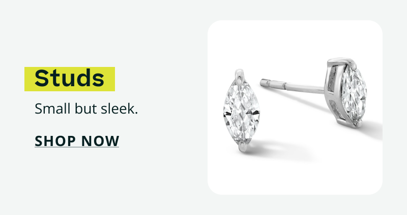 Diamond shaped, silver set diamond studs. Studs. Small but sleek. Click here to shop now
