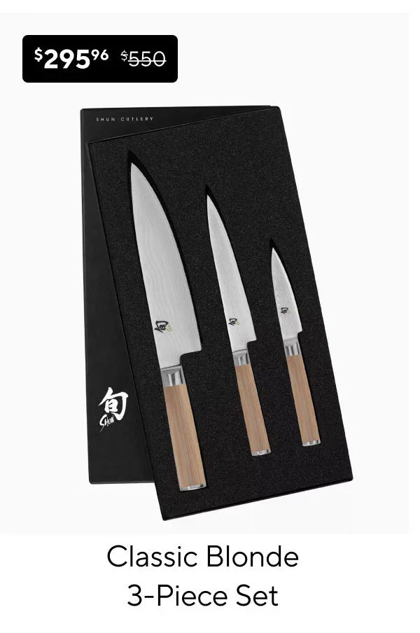 Shun Classic Blonde 3-Piece Set