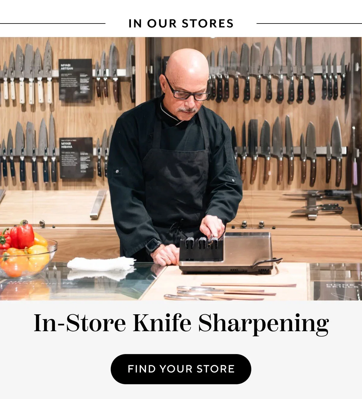 In-Store Knife Sharpening