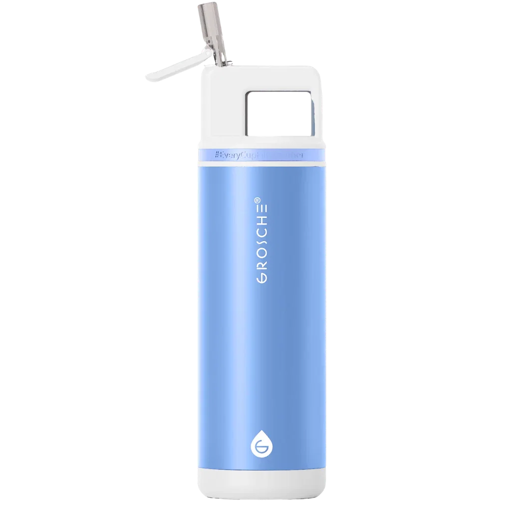 Image of ALPINE Flip 'N Sip Insulated Water Bottle With Straw, 20oz