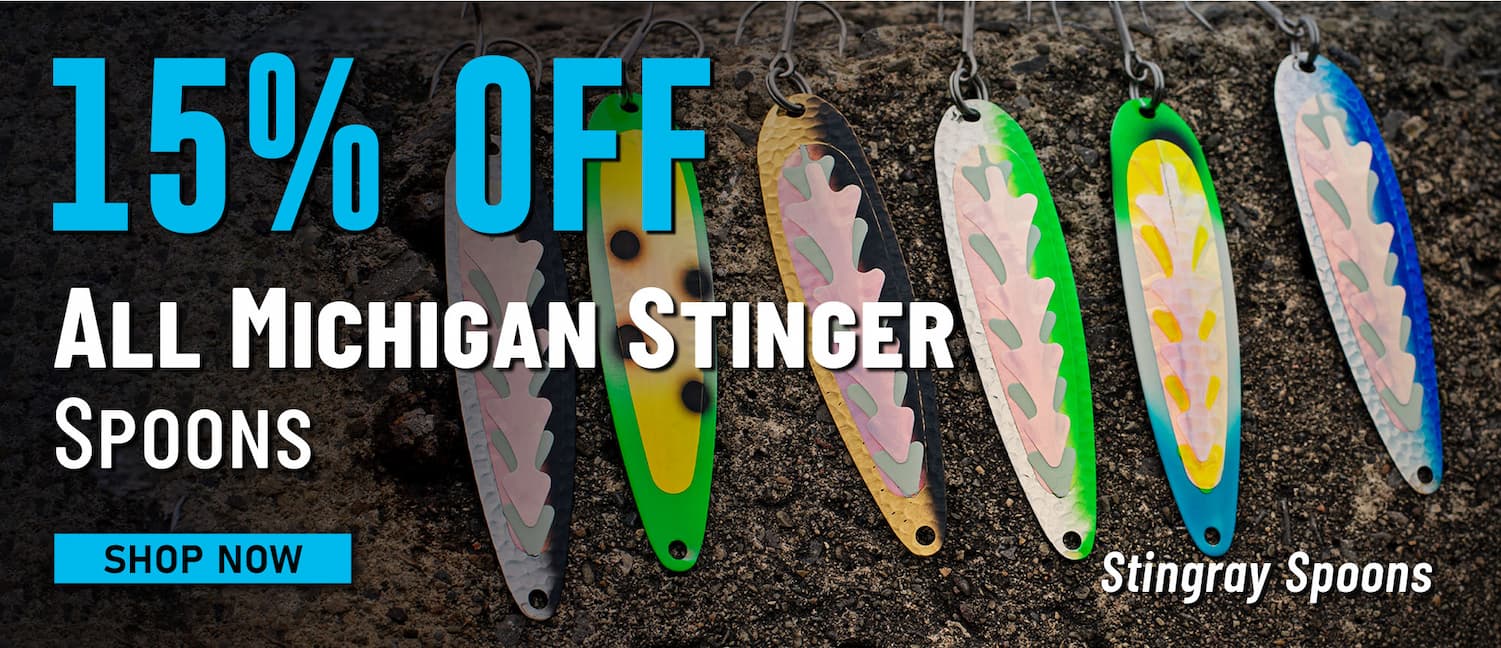 15% Off All Michigan Stinger Spoons Stingray Spoons Shop Now