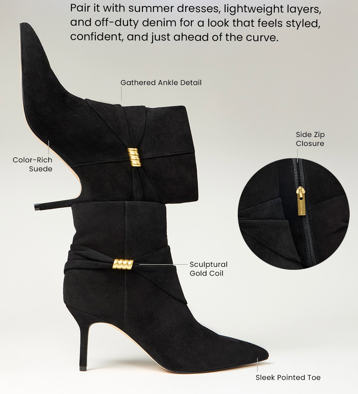 Pair it with summer dresses, lightweight layers, and off-duty denim.