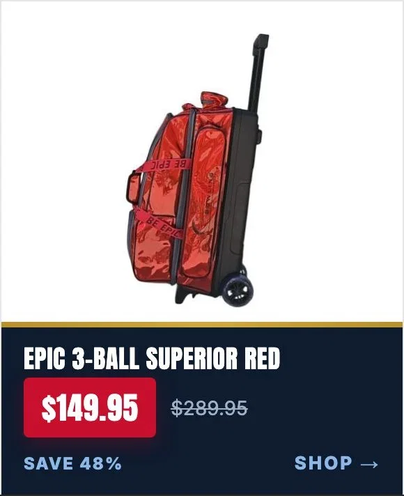 Epic 3 Ball Triple Superior Red Holo bowling bag