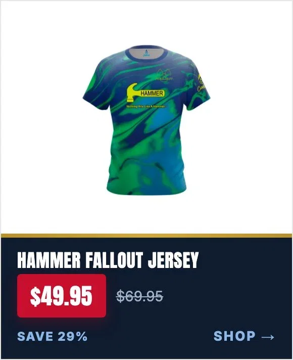 Hammer Fallout Semi-Custom CoolWick bowling jersey