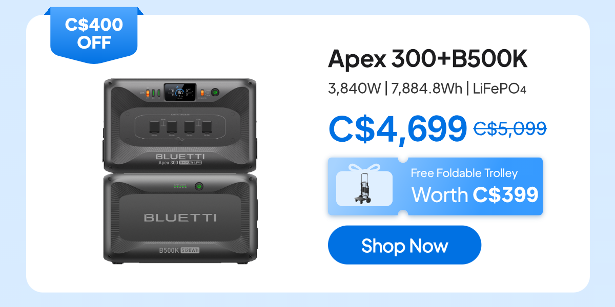 BLUETTI Apex 300+B500K, C$4,699