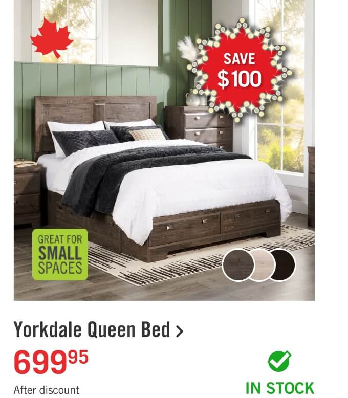 Yorkdale Queen Bed.