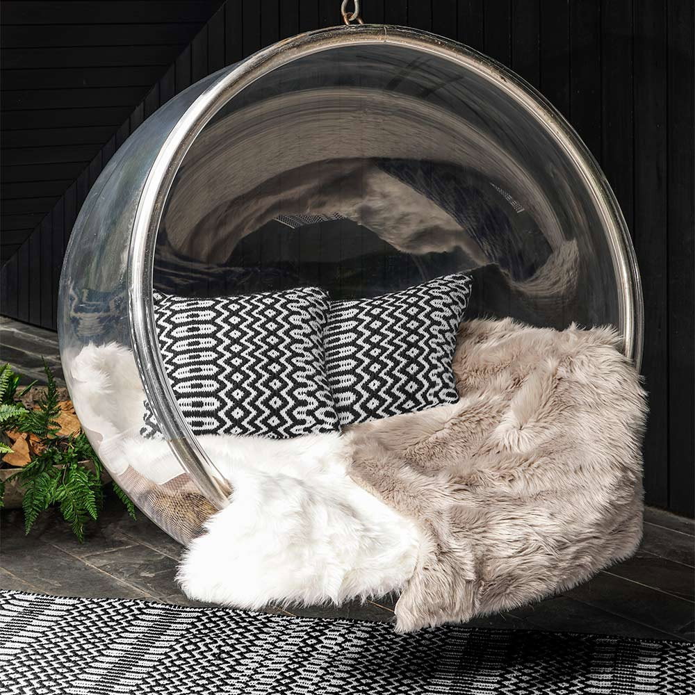 Image of Halsey Geometric Cushion Black