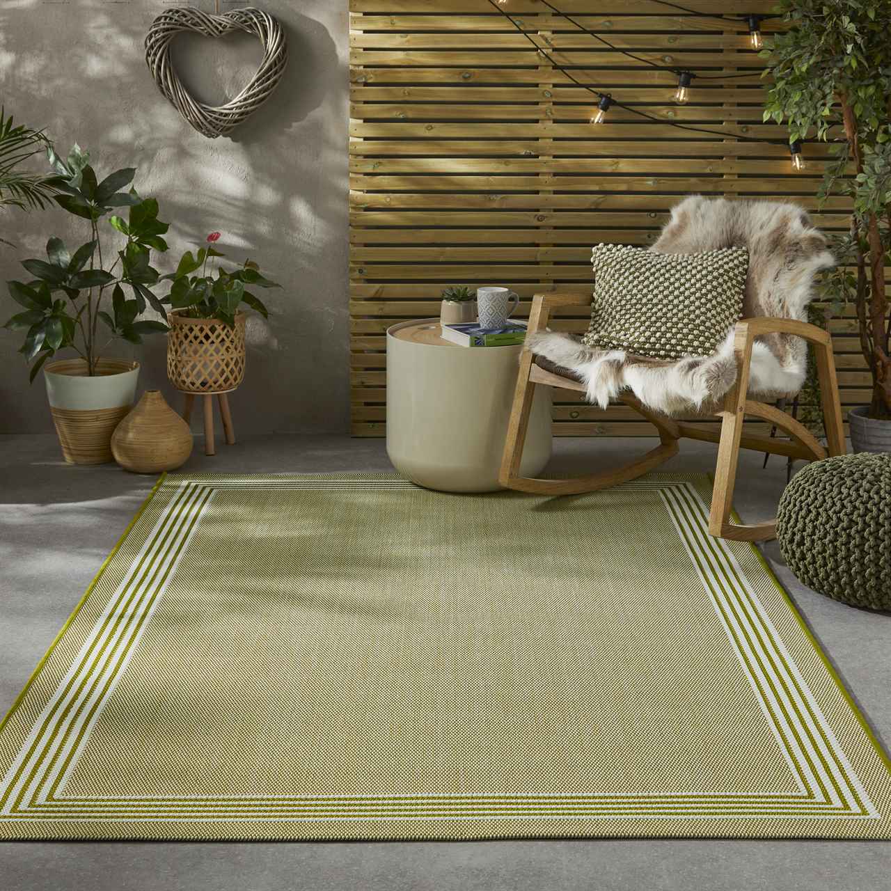 Image of Indoor Outdoor Rug Terrazo 02 Green