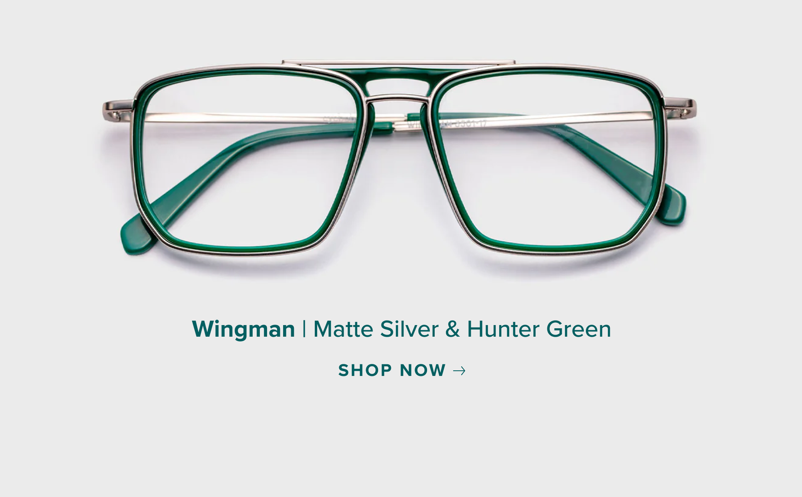 Matte Silver and Hunter Green