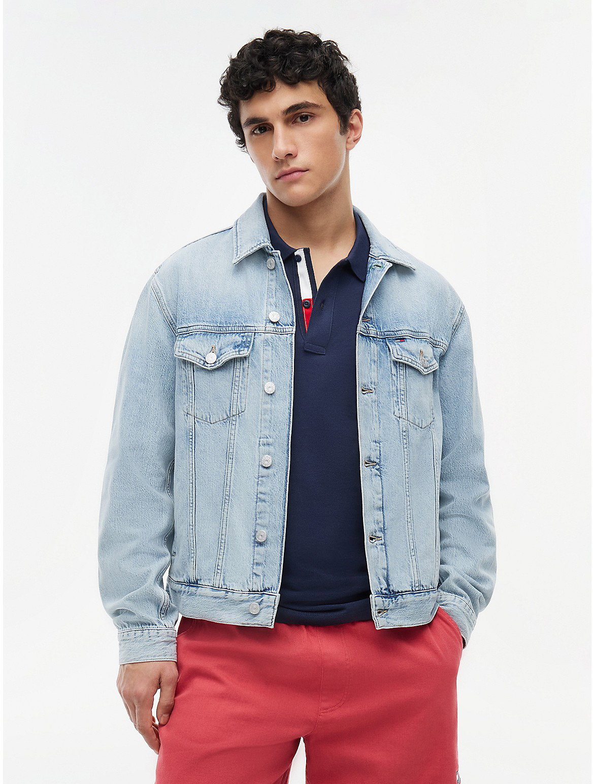 Image of Tommy Jeans Flag Logo Denim Jacket
