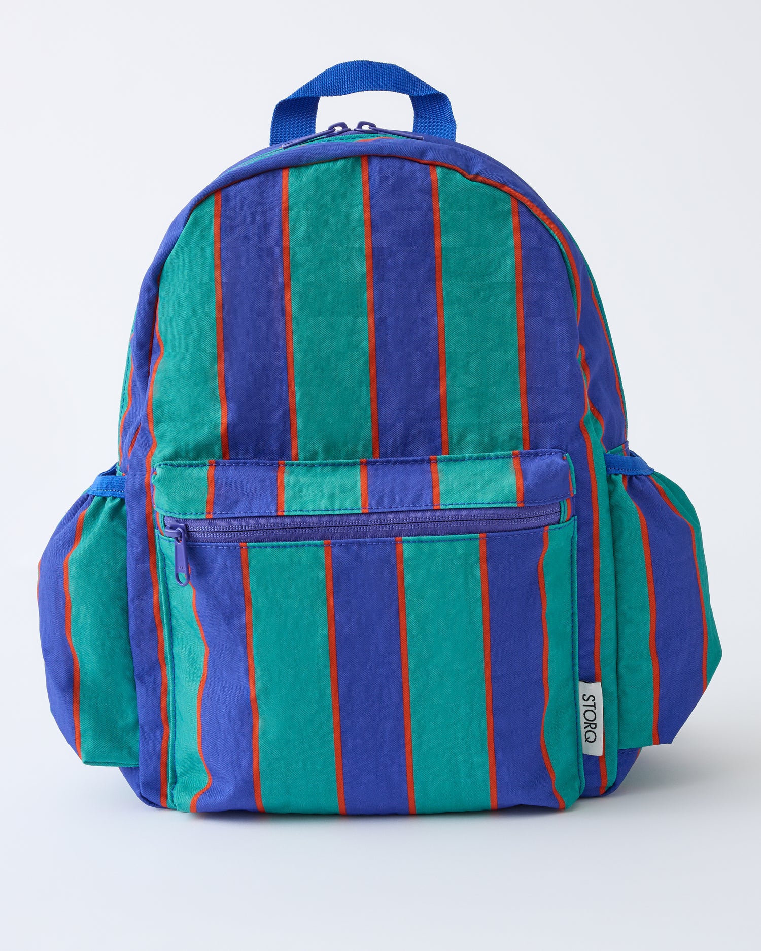 Image of Cool Kid Backpack | Navy & Green Stripe