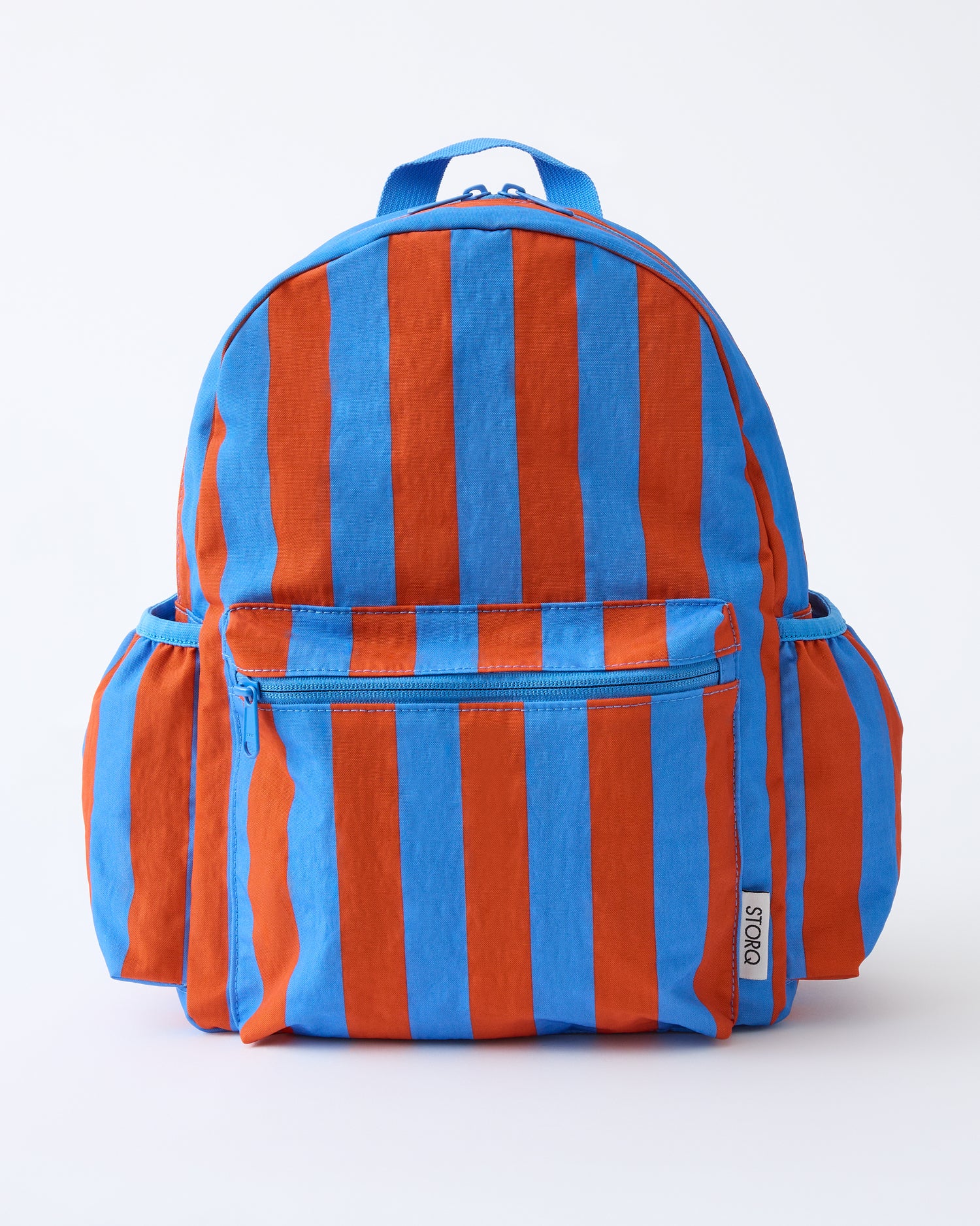 Image of Cool Kid Backpack | Blue & Rust Stripe