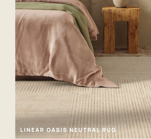 Linear Oasis Neutral Rug 
