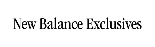 New Balance Exclusives