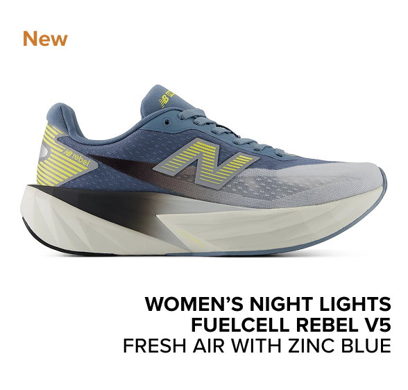 women’s Night Lights FuelCell Rebel v5 FRESH AIR WITH ZINC BLUE