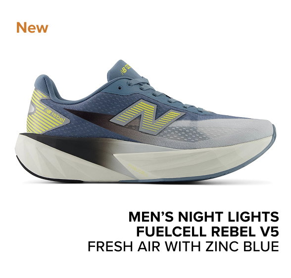 men’s Night Lights FuelCell Rebel v5 FRESH AIR WITH ZINC BLUE