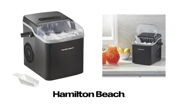 Portable Bullet Countertop Ice Maker Machine, Black