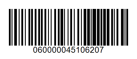 Barcode for 060000045106207