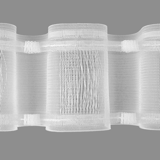 GERSTER Wellengardinenband mit Stegen 100 mm - Meterware
