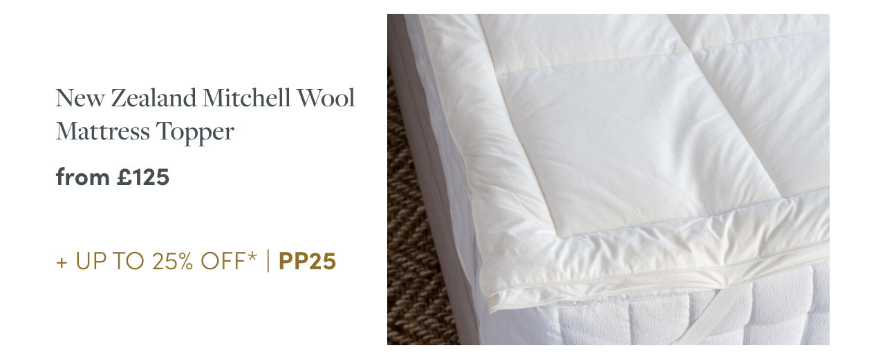 New Zealand Mitchell Wool Mattress Topper