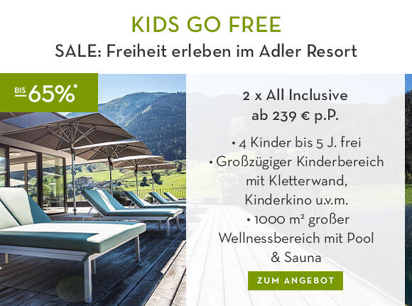 SALE: Freiheit erleben im Adler Resort