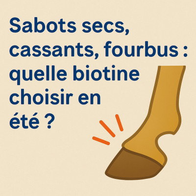 Sabots secs, cassants, fourbus : quelle biotine choisir en été ?