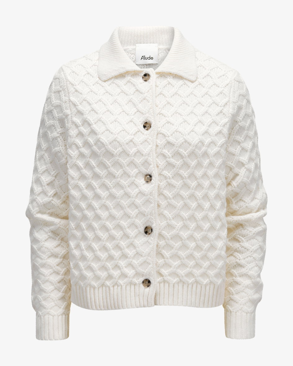 Strickjacke aus Schurwolle und Cashmere