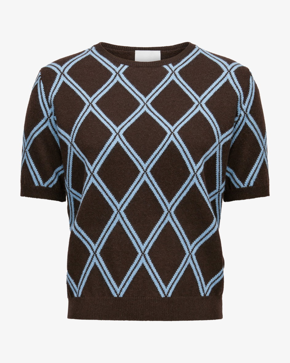 Strickshirt aus Schurwolle und Cashmere
