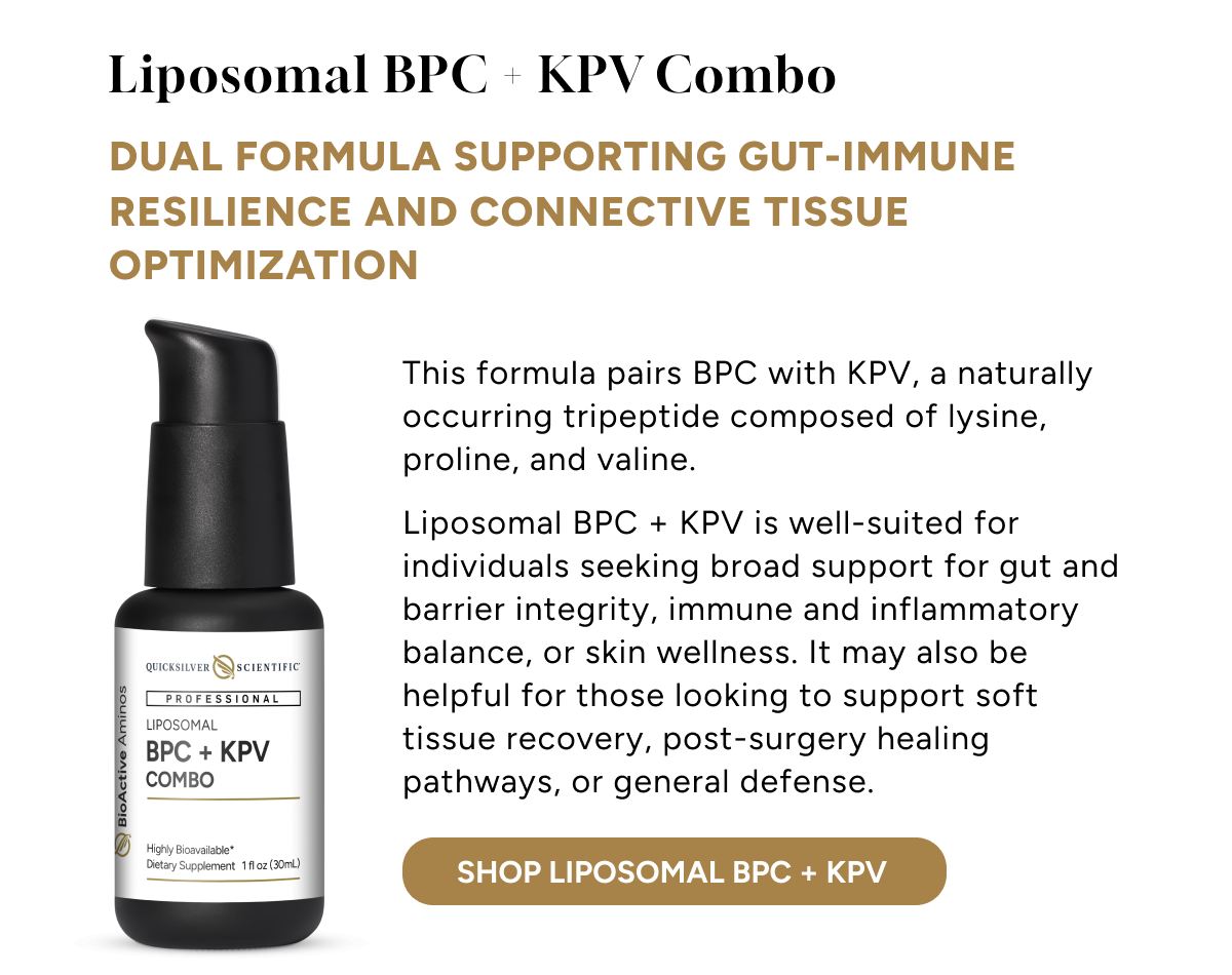 Shop Liposomal BPC + KPV on our new peptide site