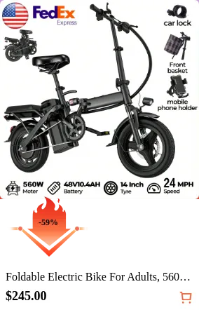 Foldable Electric Bike For Adults...