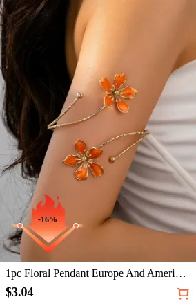 1pc Floral Pendant Europe And...