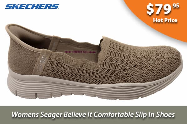 Skechers Womens Seager Believe It Comfortable Shoes