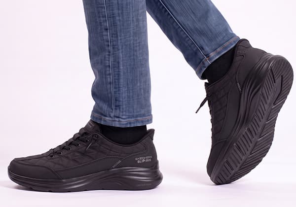 Skechers Mens Slip Ins Contour Foam Cozy Fit Wide Fit Comfort Shoes