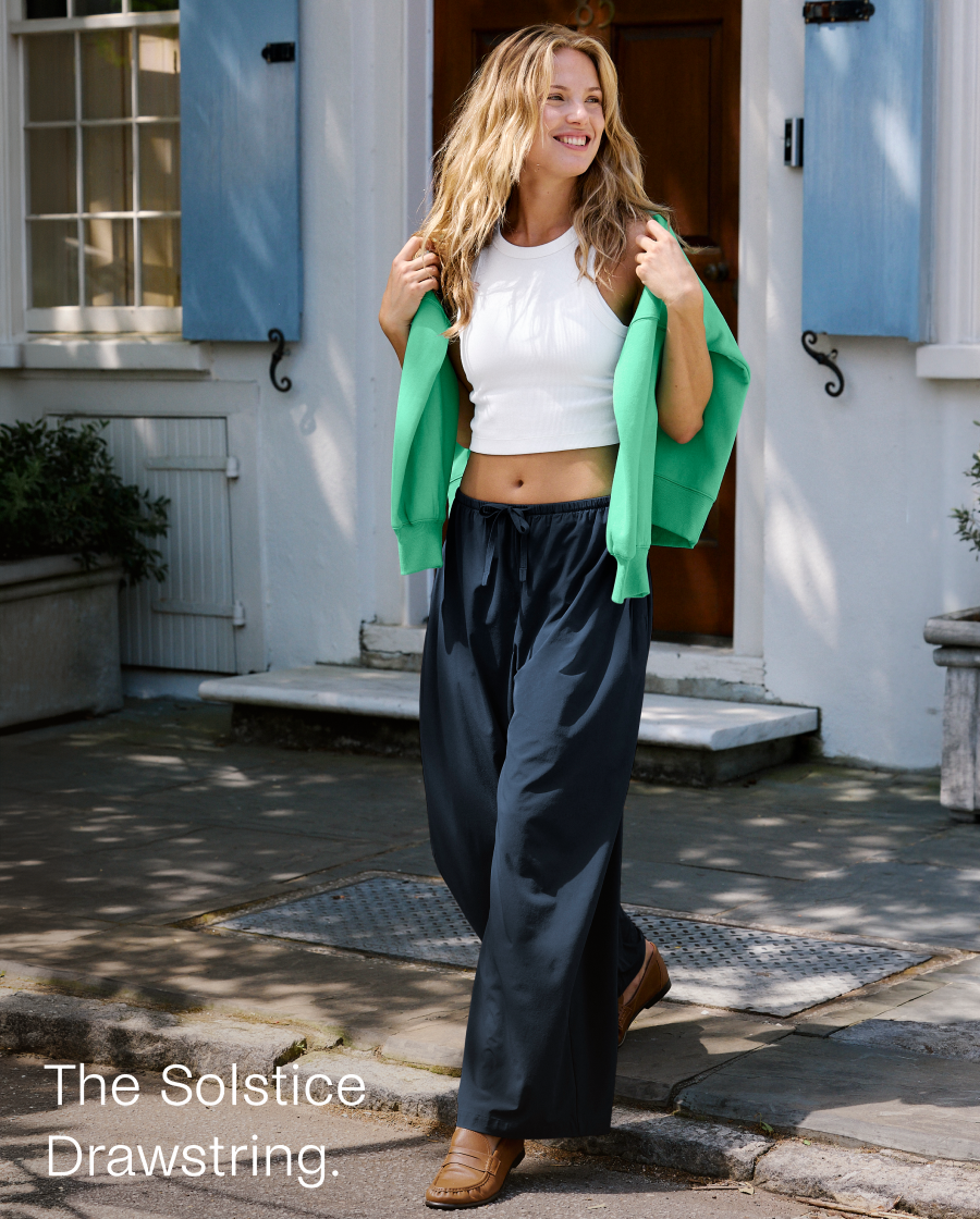 Solstice Drawstring Wide Leg Pant 29"