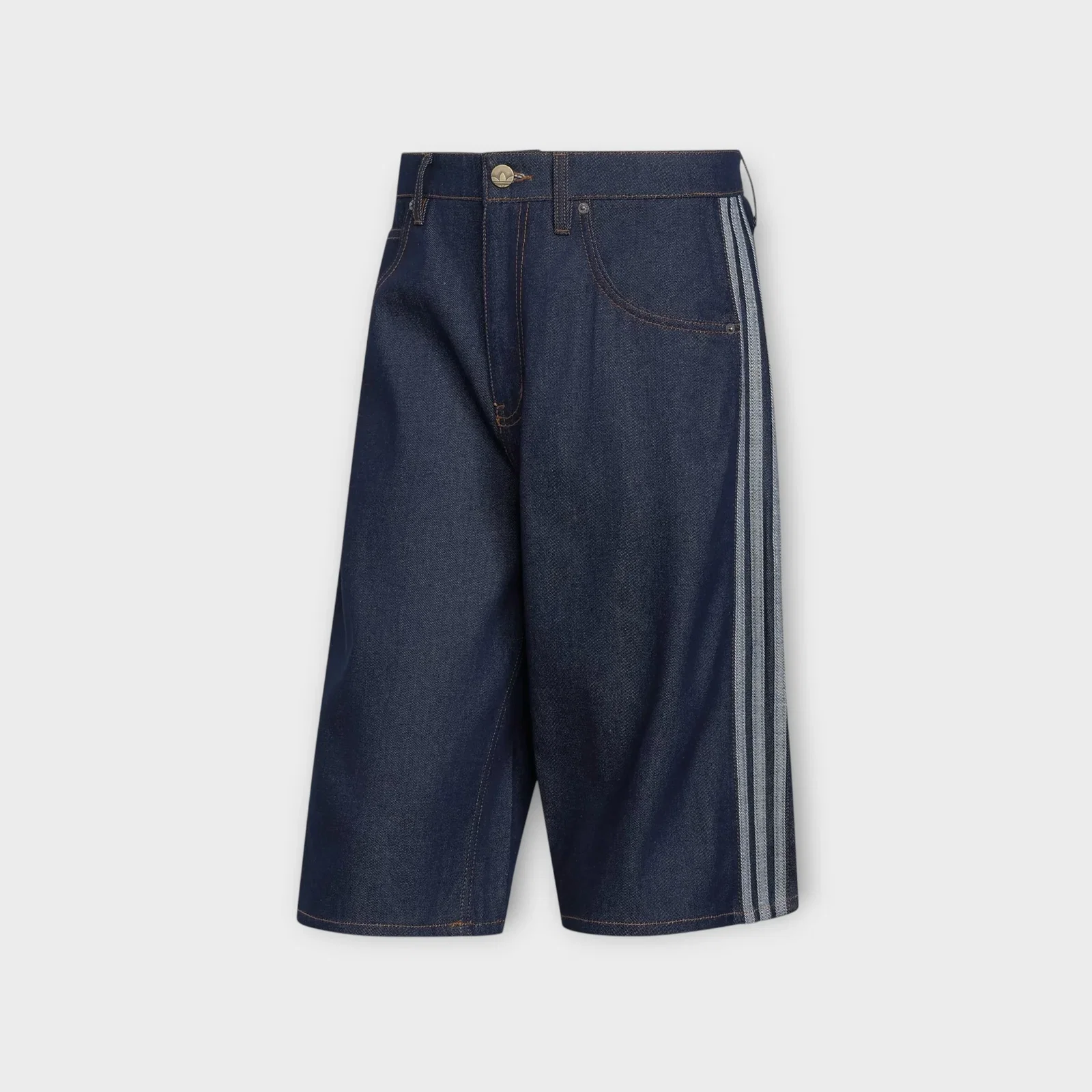 Image of Adidas Firebird Denim Shorts I Indigo