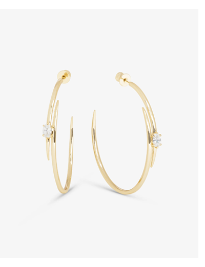 She's on Point Lasso Hoops 2"