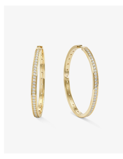 Ashley Infinity Reversible Hoops 2"