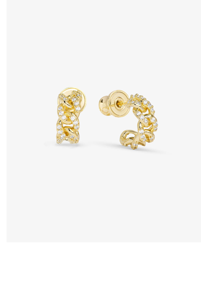 Pavé Julian Chain Huggies