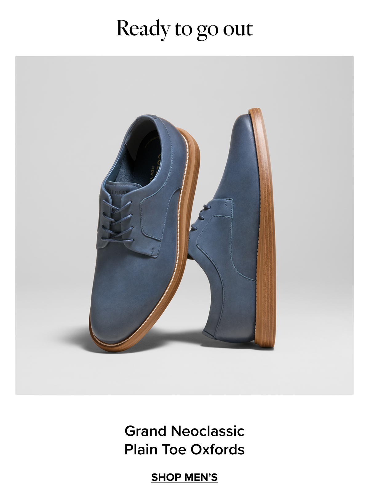 Grand Neoclassic Plain Toe Oxfords