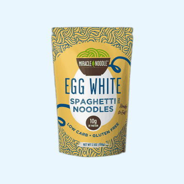 Egg White Spaghetti — pack and bowl