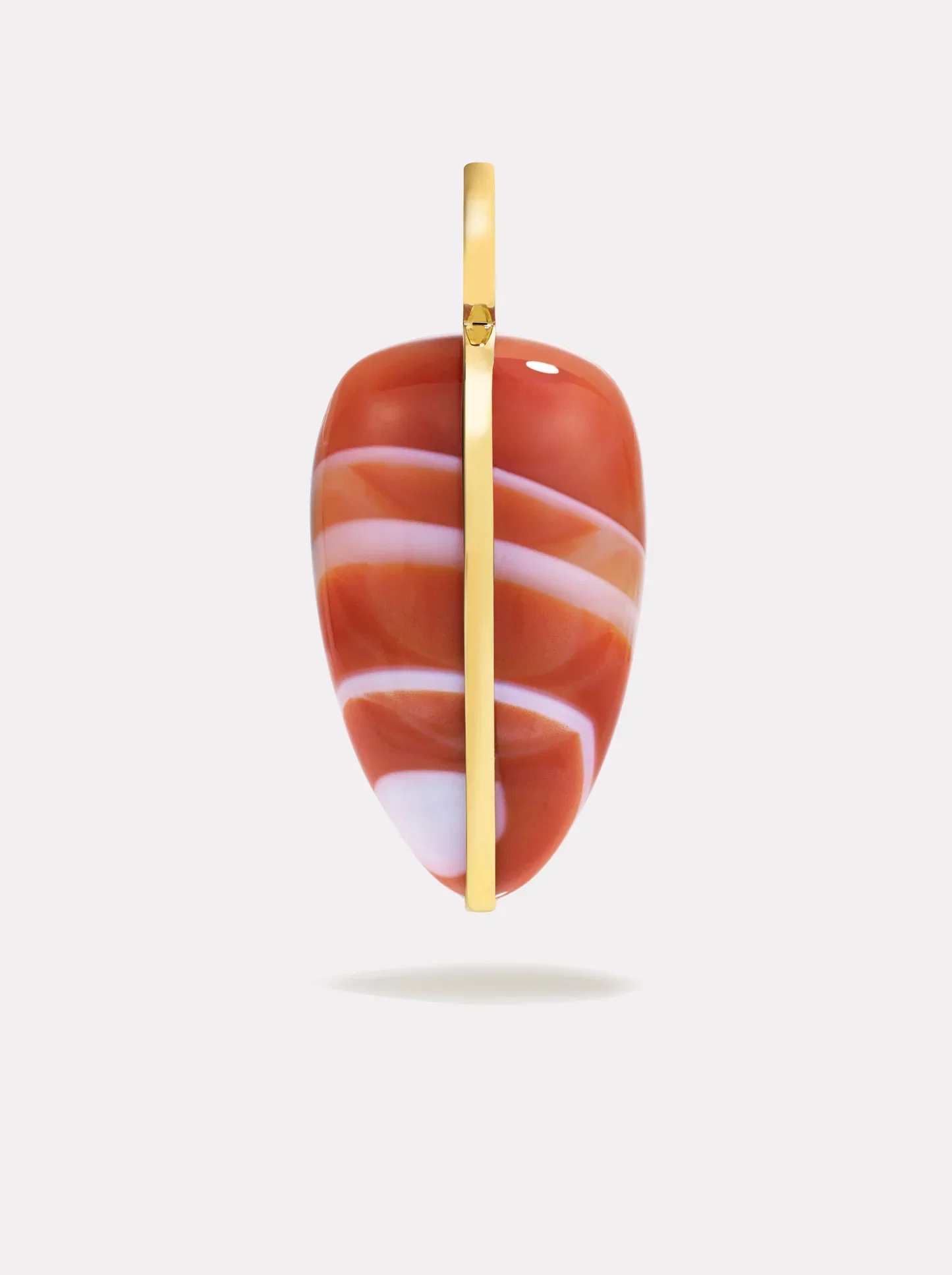 Image of Large Pebble Pendant | Red Carnelian
