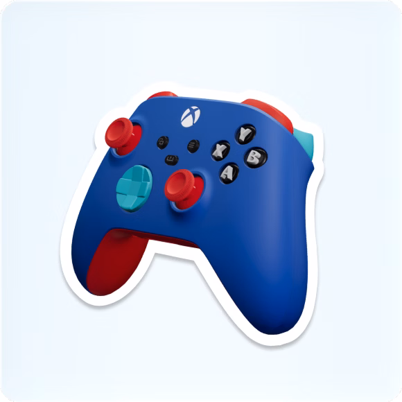 Graphic showing custom color Xbox Wireless Controller