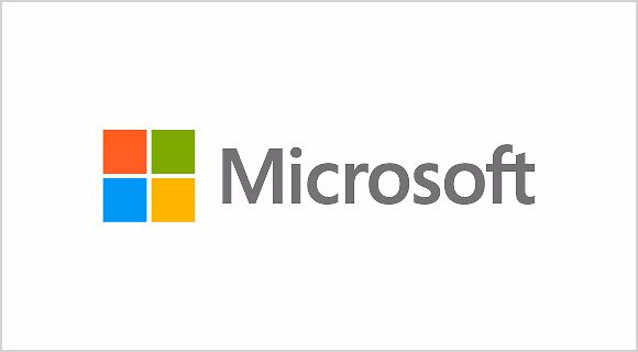 Microsoft logo with four‑color square icon