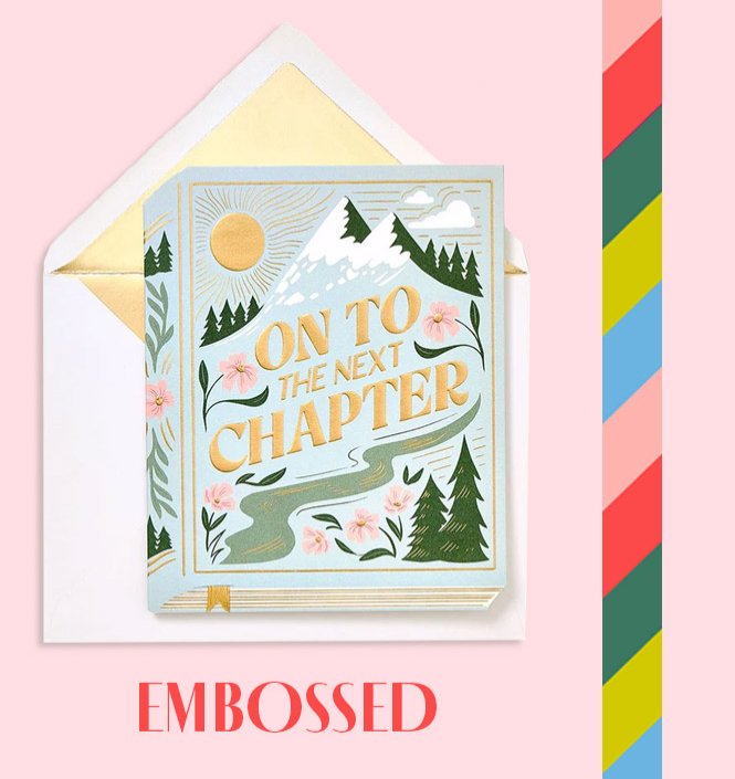 On To The Next Chapter Embellished Wedding Card