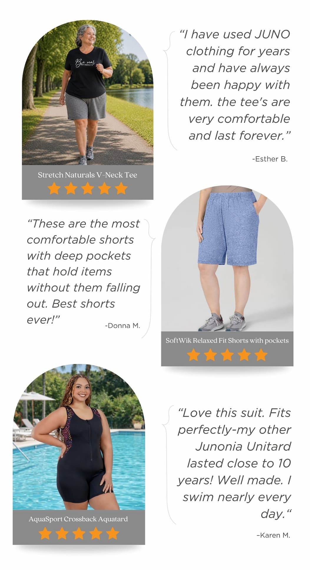Enjoy 20% off JunoActive Plus-size women's clothing Best Sellers!