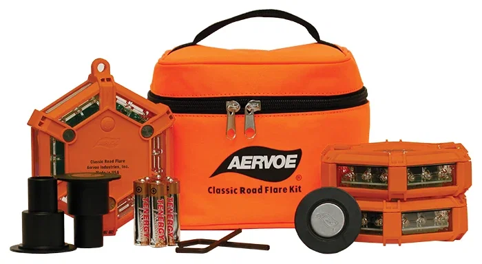 Image of CLASSIC ROAD FLARE KIT RED (3-FLARES, 3-HOLDERS)