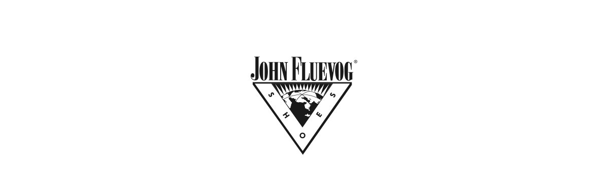 John Fluevog Shoes black & white logo