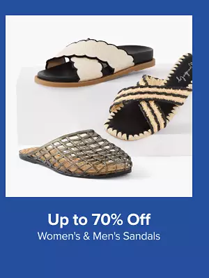 Up to 70% Off Women's & Men's Sandals.