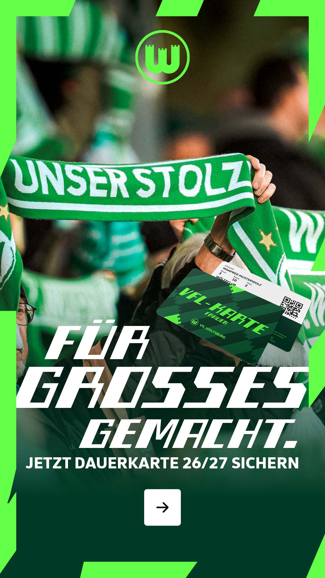 Letzte Chance - Wölfinnen-Dauerkarte 2026/2027!