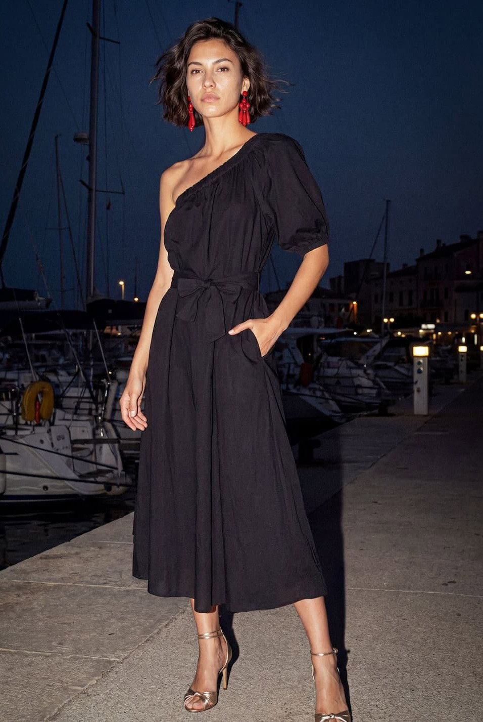 Simone dress in black